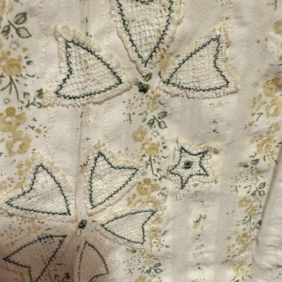 POL Cream and Brown Embroidered Button Down Shirt - Picture 11 of 12